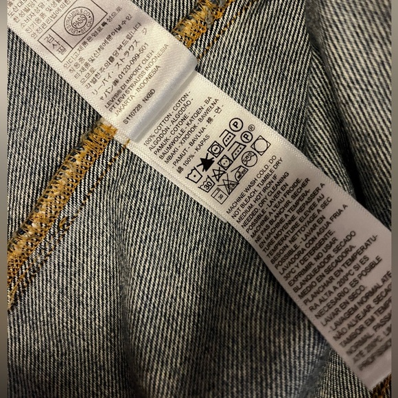Levi's Blue Denim Button-Up vest - Picture 5 of 9